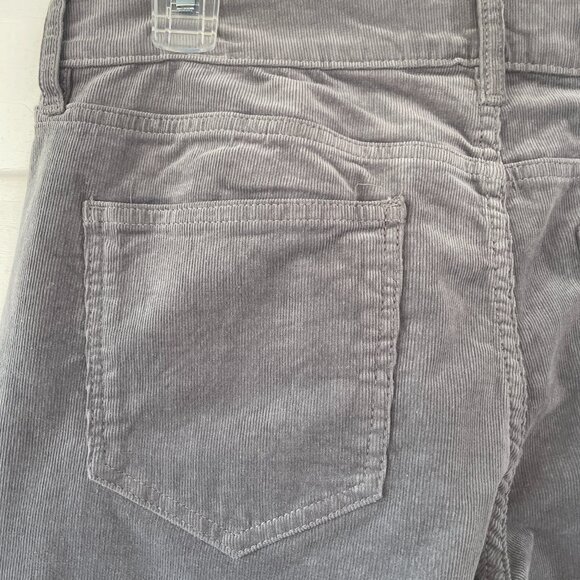 Women's OLD NAVY Sweetheart grey corduroy pants Size 8 Long - Picture 5 of 5